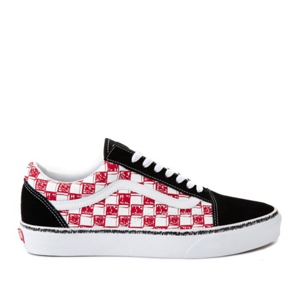 VANS OLD SKOOL SKETCH CHECKERBOARD SKATE SHOE NIB